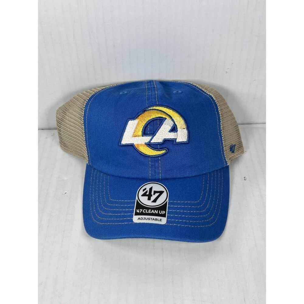 47 Brand Los Angeles Rams Trawler Clean Up Adjustable SnapBack Hat Cap NWT